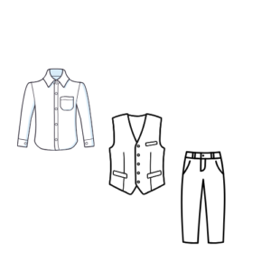 Prom Boutique Shirts, Vests, Pants